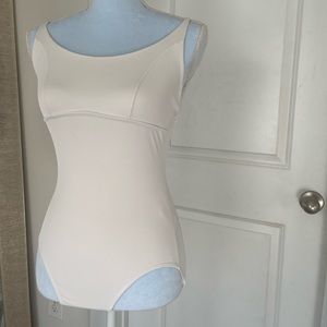 white sodanca camisole ballet leotard